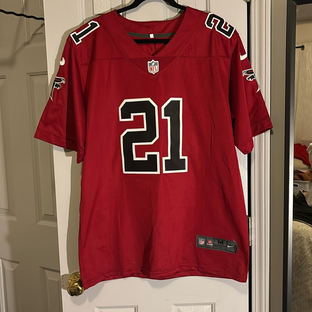Nike Red Falcons Jersey Deion Sanders Prime Time NFL